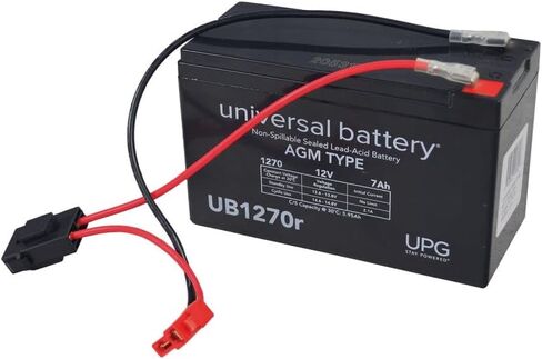 AlveyTech Premium 12 Volt Battery Pack for the Rollplay Nighthawk Kid Ride-On Toy (7 Ah) - Replacement Single Rechargeable AGM Battery with Wiring Harnes in Saudi Arabia