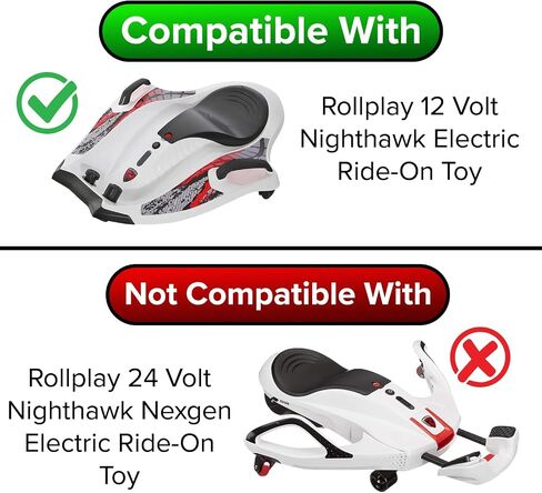 AlveyTech Premium 12 Volt Battery Pack for the Rollplay Nighthawk Kid Ride-On Toy (7 Ah) - Replacement Single Rechargeable AGM Battery with Wiring Harnes in Saudi Arabia