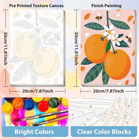 4 Pack National Park Paint by Numbers Att for البالغين ذوي الإطار الخشبي ، الطلاء المناظر الطبيعية بأرقام للبالغين ، طلاء البالغين الوطنيين من قبل أرقام مع مجموعة خشبية للديكور المنزلي هدية 8x12 بوصة in Saudi Arabia