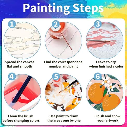 4 Pack National Park Paint by Numbers Att for البالغين ذوي الإطار الخشبي ، الطلاء المناظر الطبيعية بأرقام للبالغين ، طلاء البالغين الوطنيين من قبل أرقام مع مجموعة خشبية للديكور المنزلي هدية 8x12 بوصة in Saudi Arabia