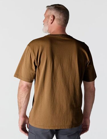 تي شيرت Carhartt رجالي فضفاض بأكمام قصيرة ووزن ثقيل بجيب K87 ملابس عمل بمقاسات عادية وكبيرة، برايت ليموني، مقاس متوسط ​​أمريكي in Saudi Arabia