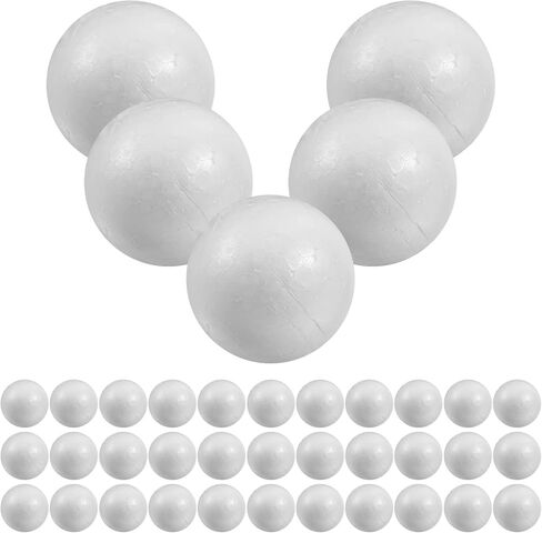 Gatuida 100pcs Polystyrene Craft Foam Balls, 0.8 Inch Small White Foam Spheres, Smooth Solid Round Balls for DIY Crafts, Christmas Decorations, Home and School Projects in Saudi Arabia