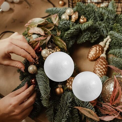 Gatuida 100pcs Polystyrene Craft Foam Balls, 0.8 Inch Small White Foam Spheres, Smooth Solid Round Balls for DIY Crafts, Christmas Decorations, Home and School Projects in Saudi Arabia