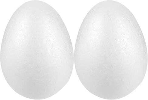 Vicasky Foam Eggs Calls 2pcs 8 بوصات البيض الأبيض Party Party Foam Diy Paint in Saudi Arabia