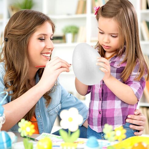 Vicasky Foam Eggs Calls 2pcs 8 بوصات البيض الأبيض Party Party Foam Diy Paint in Saudi Arabia