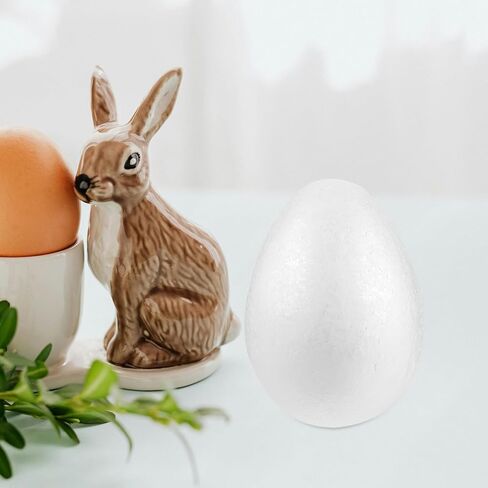 Vicasky Foam Eggs Calls 2pcs 8 بوصات البيض الأبيض Party Party Foam Diy Paint in Saudi Arabia