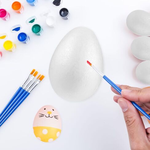 Vicasky Foam Eggs Calls 2pcs 8 بوصات البيض الأبيض Party Party Foam Diy Paint in Saudi Arabia