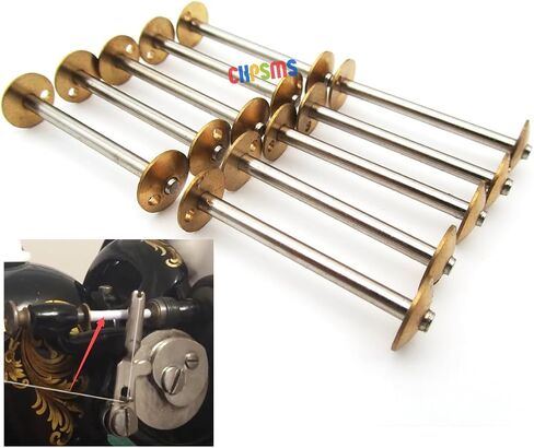 CKPSMS Brand -Steel Bobbins Fit for Singer Class 27 و 127 Machines #8228 - Pack of 10 (8228 10pcs) in Saudi Arabia
