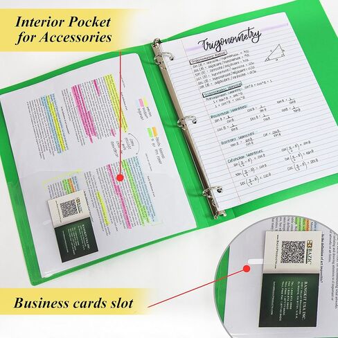 Bazic 3 Ring Binder 1 "Poly Binders Organizer - غطاء ناعم غير لامع ، حلقة مستديرة ، عقد 175 ورقة ، 48 مترًا in Saudi Arabia