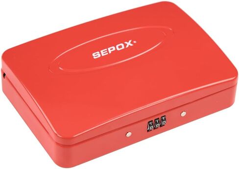 Sepox® Water/Portable Security Case Case Case Box ، خزانة تخزين آمنة للسفر الشخصية للبند الصغير ، كابل 3 أقدام ، قفل مزيج Ressetable للسيارة ، السيارة ، الرياضة ، المكتب. البحر الأزرق in Saudi Arabia