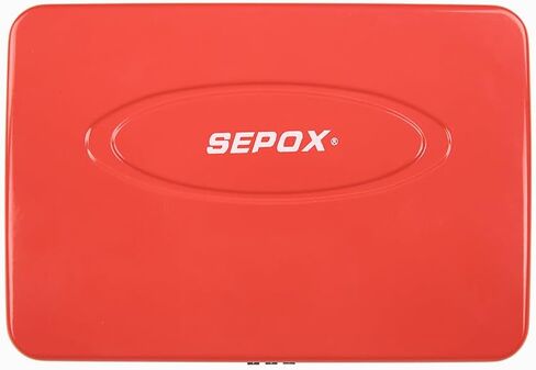 Sepox® Water/Portable Security Case Case Case Box ، خزانة تخزين آمنة للسفر الشخصية للبند الصغير ، كابل 3 أقدام ، قفل مزيج Ressetable للسيارة ، السيارة ، الرياضة ، المكتب. البحر الأزرق in Saudi Arabia