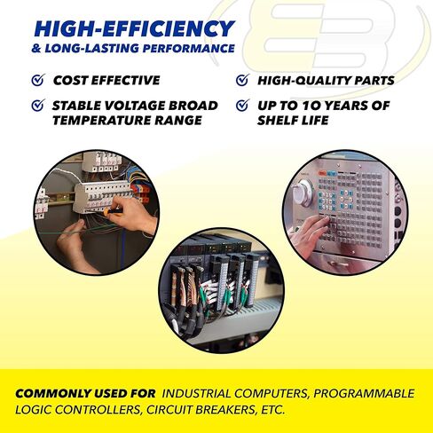 (5-Pack) LS14250-RR 3.6V 1100mAh REXROTH Replacement Battery Fits R911277133, R911281394 with Wire Leads Connector Used for Servo Motor Drive Contol Systems in Kuwait