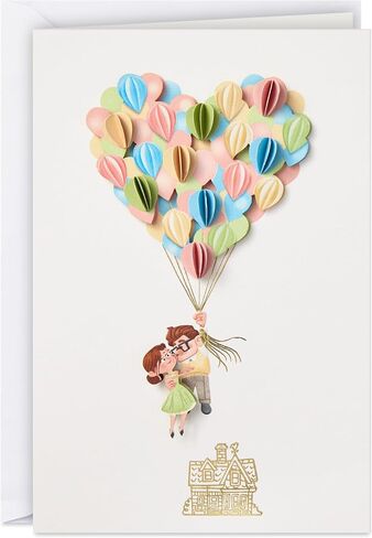 Hallmark Signature Disney/Pixar Up Anniversary Card for Couple (Heart Balloons) in Saudi Arabia