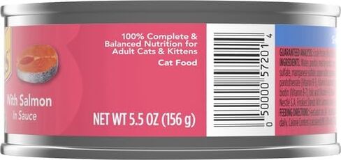 Friskies Wet Cat Food ، أجسام لذيذة مع سمك السلمون في الصلصة ، 5.5 أوقية العلبة (حزمة 4) in Saudi Arabia