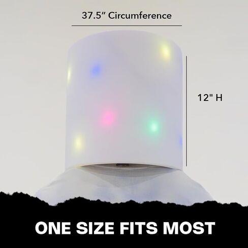 Marshmello Light-Up LED Fullmask ، 3 بطاريات AAA (متضمنة) in Saudi Arabia
