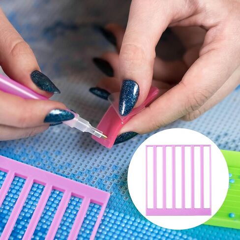 INCINKOD 2 PCS حاكم اللوحة الفنية الماس ، حاكم فن الماس ، أداة تقويم فن الماس ، حكام اللوحة الفنية الماس ، حاكم فني الماس للتدريبات المربعة ، التدريبات الدائرية in Kuwait