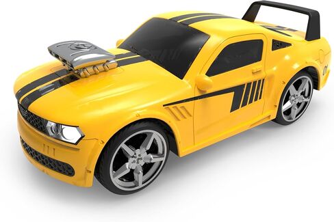 مدفوعًا ببتات - لعبة سباق لعبة - دفع و GO TOY CAR - أضواء وأصوات - الأطفال 3 سنوات + - Blitz الصفراء الرياضية. in Kuwait