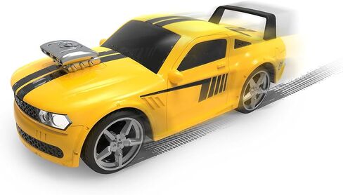 مدفوعًا ببتات - لعبة سباق لعبة - دفع و GO TOY CAR - أضواء وأصوات - الأطفال 3 سنوات + - Blitz الصفراء الرياضية. in Kuwait