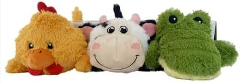 Kong Cozie Play Pack Dog Toys-ألعاب ذات 3 عبوات رائعة ، ومضغ داخلي متين ومتعة ، شخصيات رائعة للكلاب الصغيرة إلى المتوسطة in Saudi Arabia