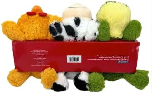 Kong Cozie Play Pack Dog Toys-ألعاب ذات 3 عبوات رائعة ، ومضغ داخلي متين ومتعة ، شخصيات رائعة للكلاب الصغيرة إلى المتوسطة in Saudi Arabia