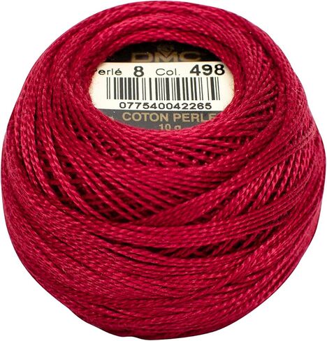 DMC CORPORATION DMC Pearl Cotton Ball Size 5 53yd-Dark Red Embroidery Accessory in Saudi Arabia