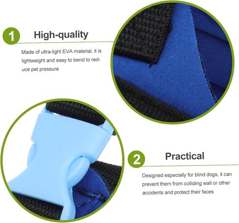 Kisangel Blind Pet Therness Circle Collising Ring For Dogn Dogs من السهل ارتداءها ، XS 11.02 بوصة قطرها in Saudi Arabia