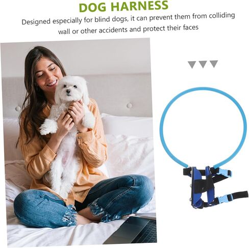 Kisangel Blind Pet Therness Circle Collising Ring For Dogn Dogs من السهل ارتداءها ، XS 11.02 بوصة قطرها in Saudi Arabia