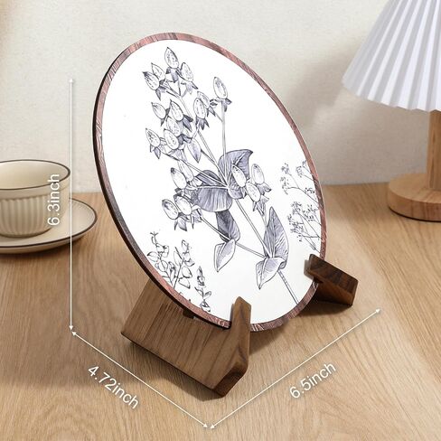 Now Playing Vinyl Record Stand, Single Wood Record Stand Vintage Vinyl Records Display 1 Second Assemble Now Playing Records Player Accessories Wooden Album Holders Plate Holders for Display, Brown in Saudi Arabia