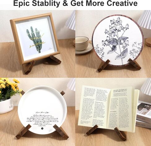 Now Playing Vinyl Record Stand, Single Wood Record Stand Vintage Vinyl Records Display 1 Second Assemble Now Playing Records Player Accessories Wooden Album Holders Plate Holders for Display, Brown in Saudi Arabia