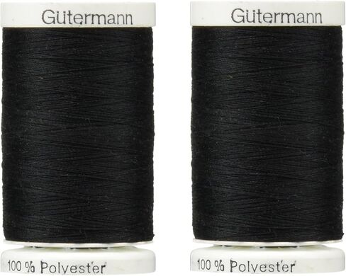Gtermann Sew-All Thread 547 Yards - Black (2 Pack) - Polyester - All Purpose in Saudi Arabia