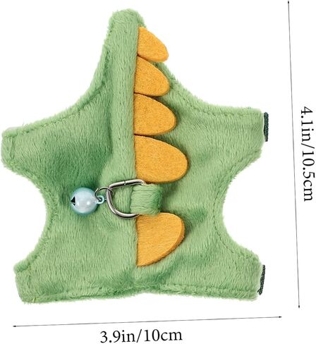 Ganazono Dinosaur Design Pet Harness Leash للحيوانات الأليفة الصغيرة القابلة للتعديل للهروب الجرس الجرس عشوائي اللون للمشي والسفر in Kuwait