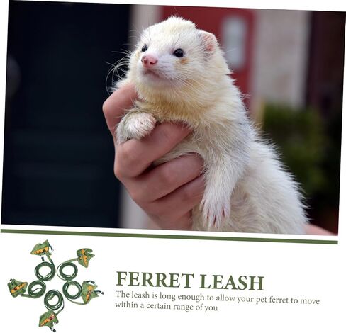 VOSAREA Ferret Vest Harness with Cartoon Design Wear Resistant Leash for Pets Lightweight and Comfortable Easy to Use Walking Rope for Kittens and Ferrets Random Dinosaur in Saudi Arabia