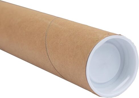 MagicWater Supply Mailing Tube - 1.5 in x 9 in - Kraft - 2 Pack - for Shipping and Storage of Posters, Arts, Crafts, and Documents in Saudi Arabia