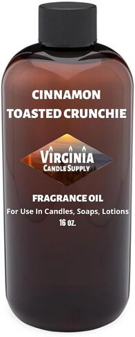 قمم القرفة المحمص من نوع Crunchie Oil (نسختنا من اسم العلامة التجارية) (زجاجة 16 أوقية) لصنع الشموع ، وصنع الصابون ، وصنع تورتة ، ومرشات الغرفة ، والمستحضرات ، والخلل ، والخرز ، ورائحة ... in Saudi Arabia