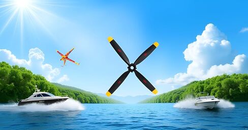 Alomejor RC Car Propeller Propeller ، RC Aircraft Propeller for XK RC Airplane in Saudi Arabia