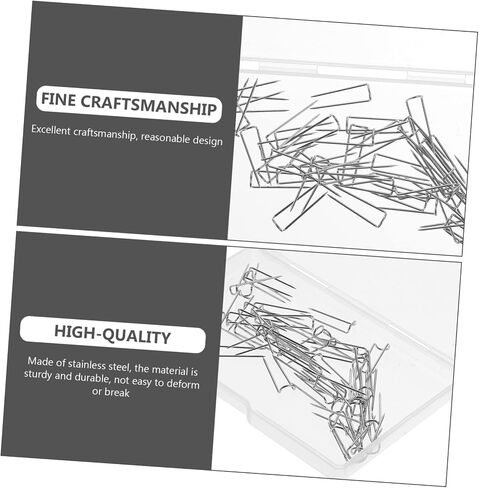 Veemoon 100pcs U-Shaped Cloth Positioning Needles for Sewing Quilting Pins for Fabric Crafts Crafting Accessories for Home Sewing in Saudi Arabia