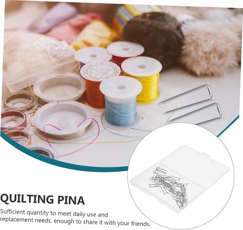 Veemoon 100pcs U-Shaped Cloth Positioning Needles for Sewing Quilting Pins for Fabric Crafts Crafting Accessories for Home Sewing in Saudi Arabia
