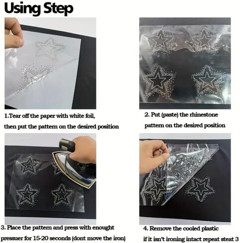 Peacock Feather Rhinestone Iron on Patch,Hot Fix Transfer,Clothing Decoration DIY Accessories,Rhinestone Iron on Transfer,Large Iron on Rhinestones for Clothing,Vest,Jacket,T-Shirt (Peacock Feather) in Saudi Arabia