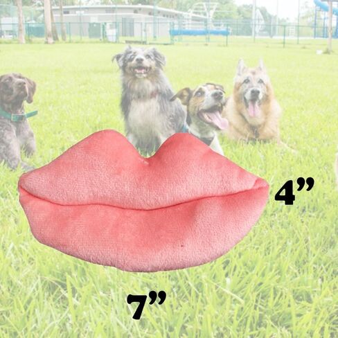 Pink Lips Plush Fetch Dog Afre-Safe ، مادة قابلة للغسل الآلة مع صرير للترابط ، وقت اللعب ، التحفيز العقلي ، التمرين ، التدريب ، والمزيد in Kuwait