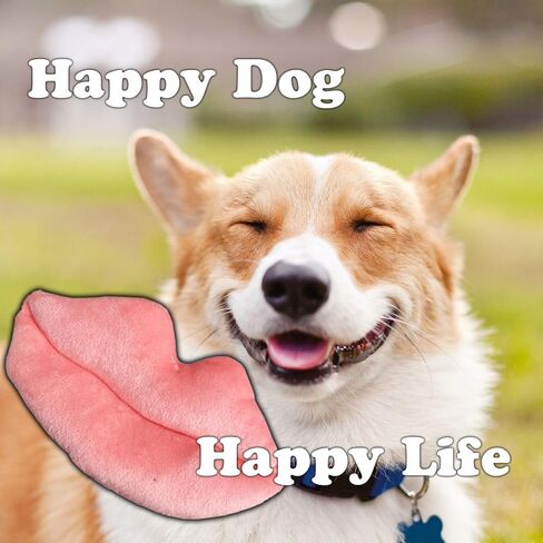 Pink Lips Plush Fetch Dog Afre-Safe ، مادة قابلة للغسل الآلة مع صرير للترابط ، وقت اللعب ، التحفيز العقلي ، التمرين ، التدريب ، والمزيد in Kuwait