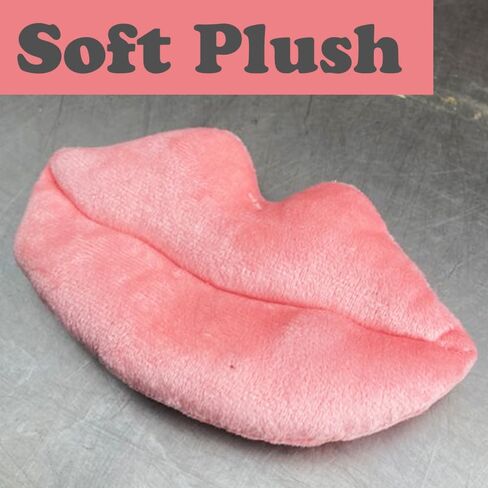 Pink Lips Plush Fetch Dog Afre-Safe ، مادة قابلة للغسل الآلة مع صرير للترابط ، وقت اللعب ، التحفيز العقلي ، التمرين ، التدريب ، والمزيد in Kuwait