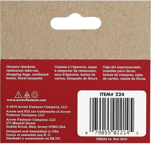 Arrow Fastener # 224 5050 Pack 1/4" Plier Type Staples for P22 Stapler - Quantity 1515 in Saudi Arabia
