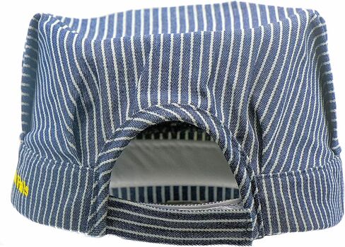 Pinnacle Awards Canada Striped Train Engineer Cap Yellow Train Engine, Navy/White, One size in Kuwait