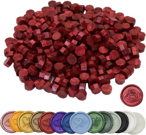 300Pcs Wax Seal Beads Set with Non-Slip Melt Spoon and Candles, Navy Blue Sealing Wax Pellets Bead Great for Seals Stamp, Wedding Invitations, Xmas Gift, Envelope Seal (Navy Blue) in Saudi Arabia