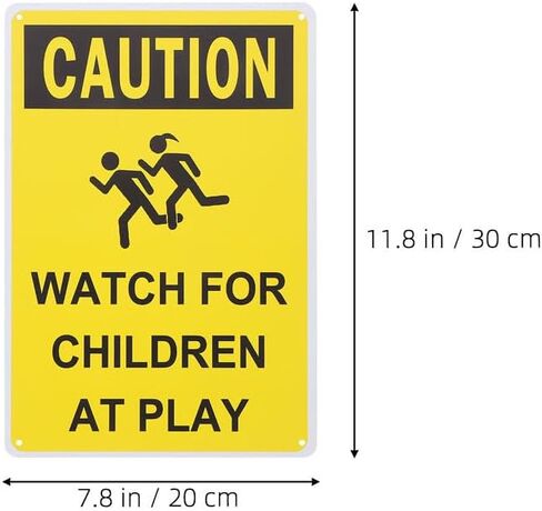 Gadpiparty 3pcs Watch for Children At Play Sign Kid Playing Caution Sign Symbols for Street Neighborhoods Schools Parks Driveways in Saudi Arabia