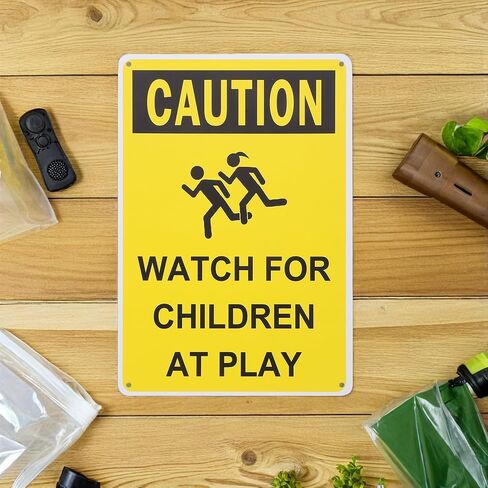 Gadpiparty 3pcs Watch for Children At Play Sign Kid Playing Caution Sign Symbols for Street Neighborhoods Schools Parks Driveways in Saudi Arabia