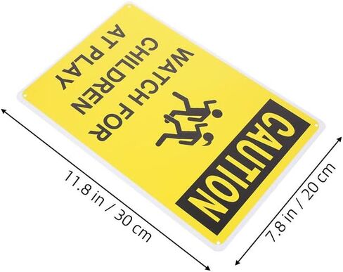Gadpiparty 3pcs Watch for Children At Play Sign Kid Playing Caution Sign Symbols for Street Neighborhoods Schools Parks Driveways in Saudi Arabia