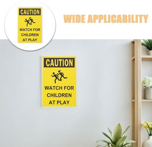 Gadpiparty 3pcs Watch for Children At Play Sign Kid Playing Caution Sign Symbols for Street Neighborhoods Schools Parks Driveways in Saudi Arabia