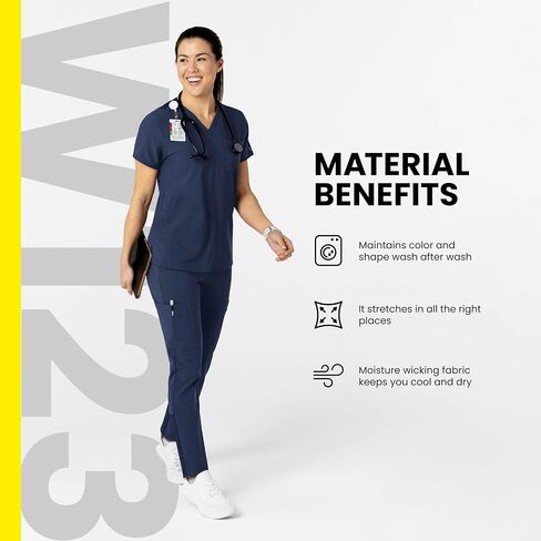 WonderWink W123 Women’s Comfort Waist Cargo Jogger Pant — Navy, X-Large in Saudi Arabia