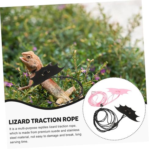 UPKOCH 2Sets Sturdy Reptiles Traction Rope for Outdoor Use Lizard Harness for Small Pets Squirrel and Reptiles Durable and Stylish Design in Saudi Arabia